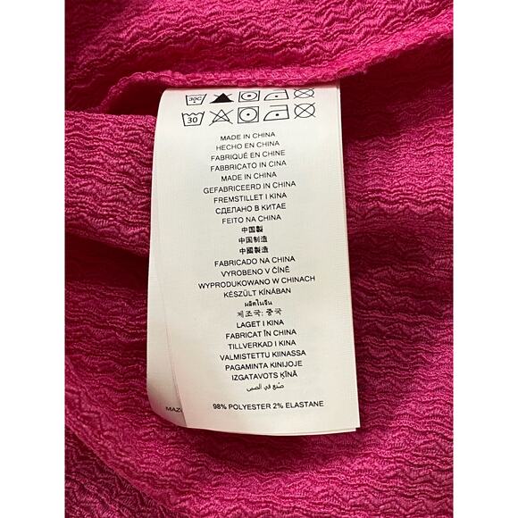 MICHAEL Michael Kors Women's Pink Chain Cutout High-low Dress Cerise Large - Picture 8 of 9